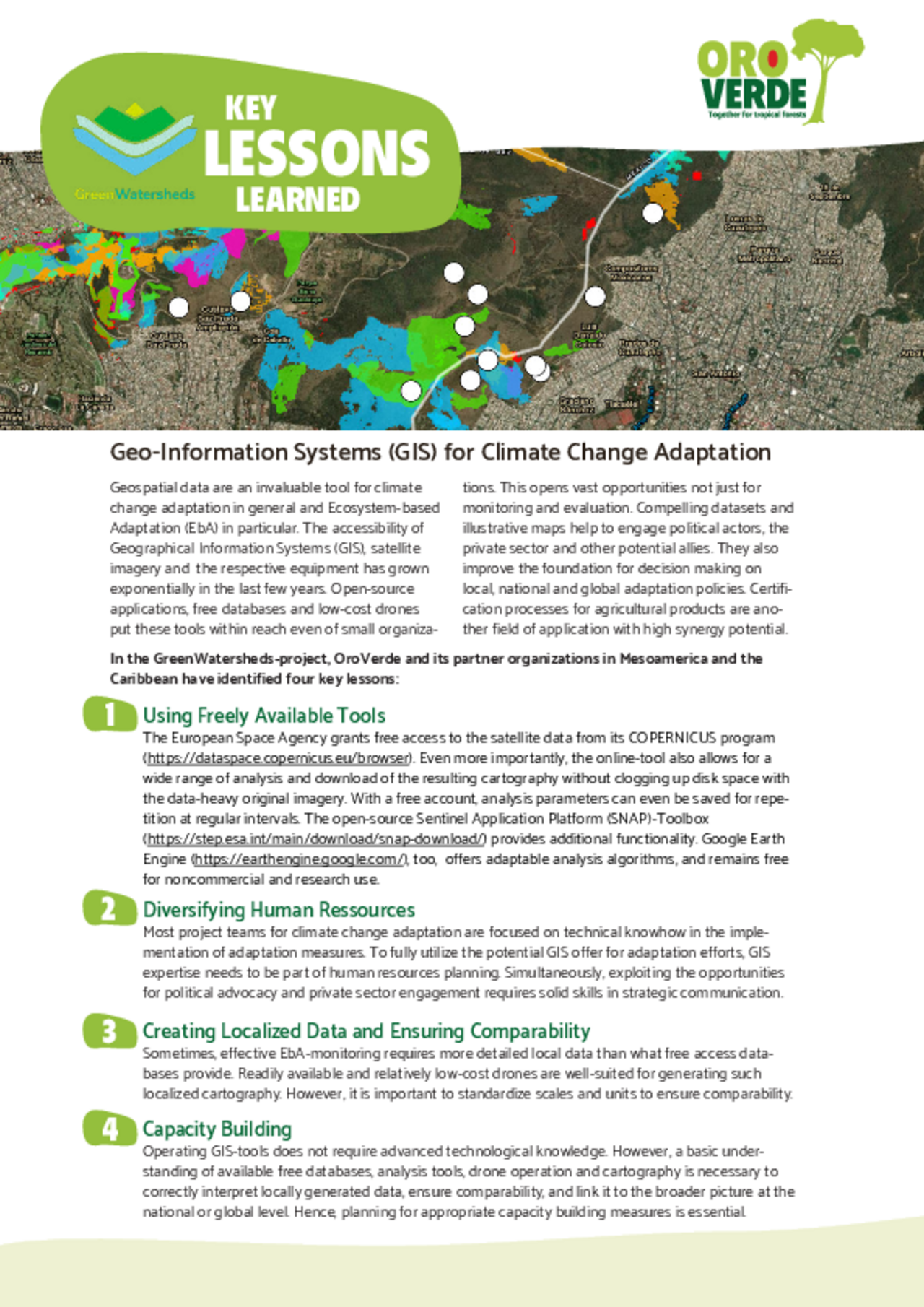 Lessons learned: Geo-Information Systems (GIS) 