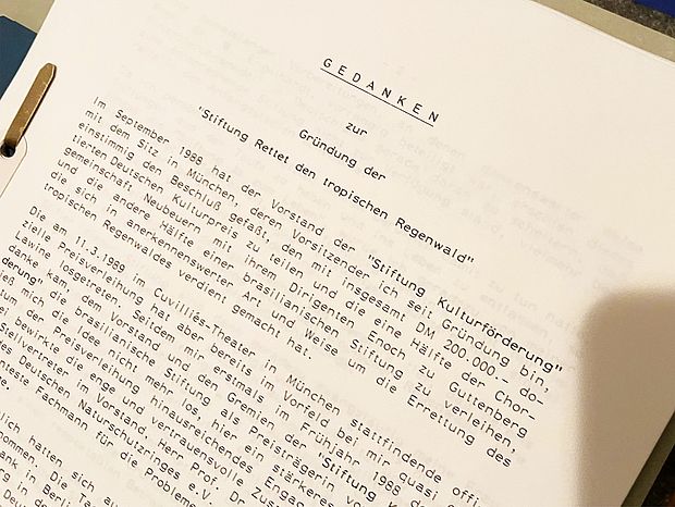 Gedanken und Einladung zur Gründungsveranstaltung 1989.