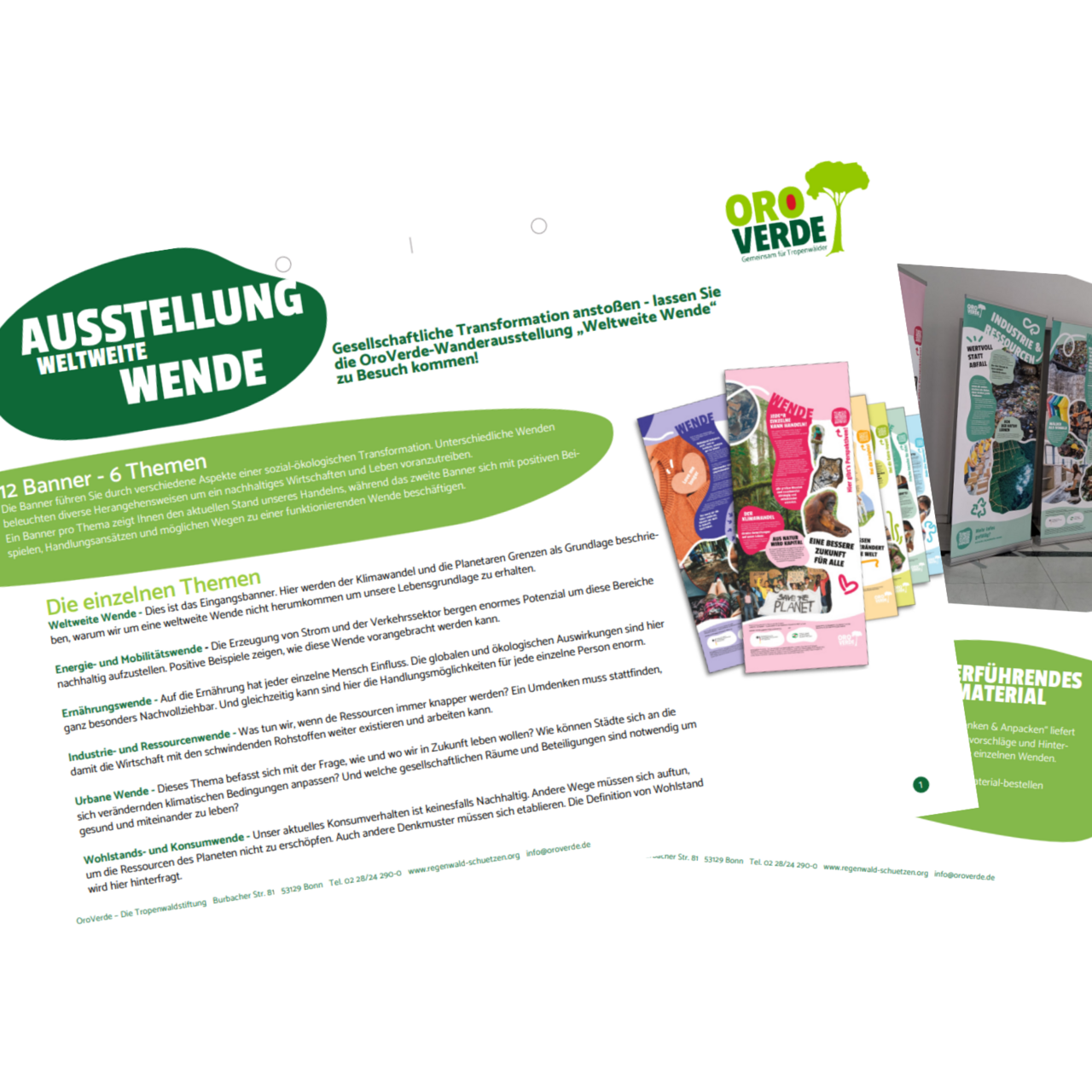 Handout zur Wanderausstellung ©OroVerde Handout zur Wanderausstellung