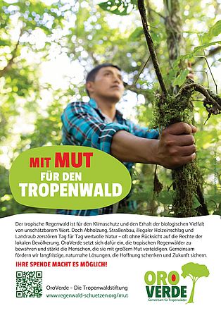 Freianzeige: Mit Mut für den Tropenwald