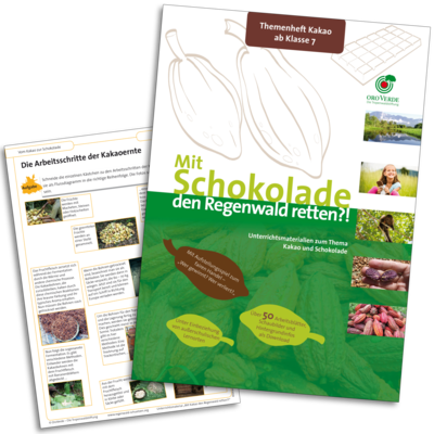 Unterrichtsmaterial zum Thema Kakao und Schokolade
