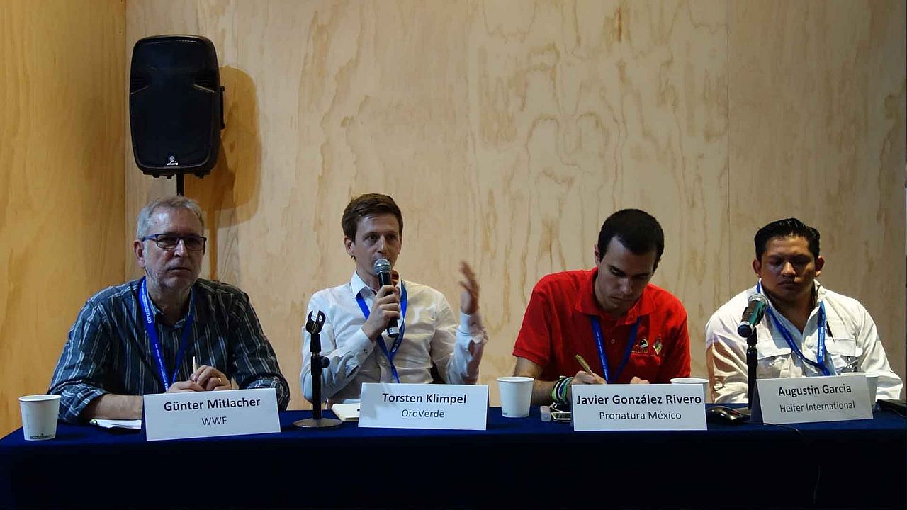 Torsten Klimpel auf der Konferenz für Biodiversität