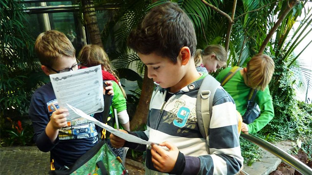 Schüler im Tropenhaus ©OroVerde