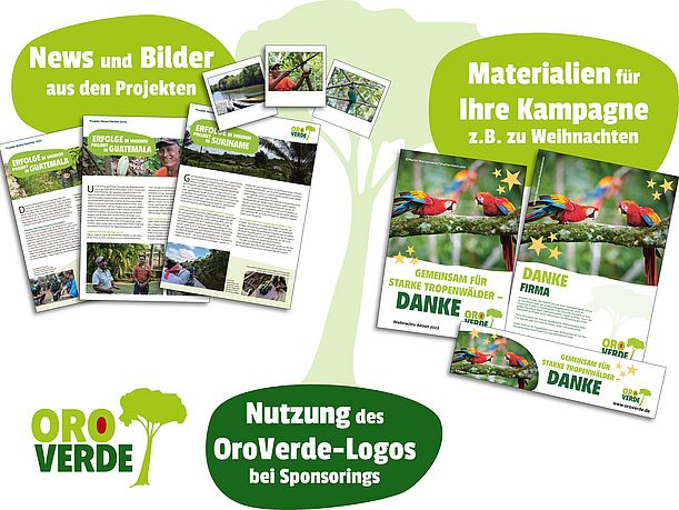 Material für Ihre Unternehmenskommunikation ©OroVerde