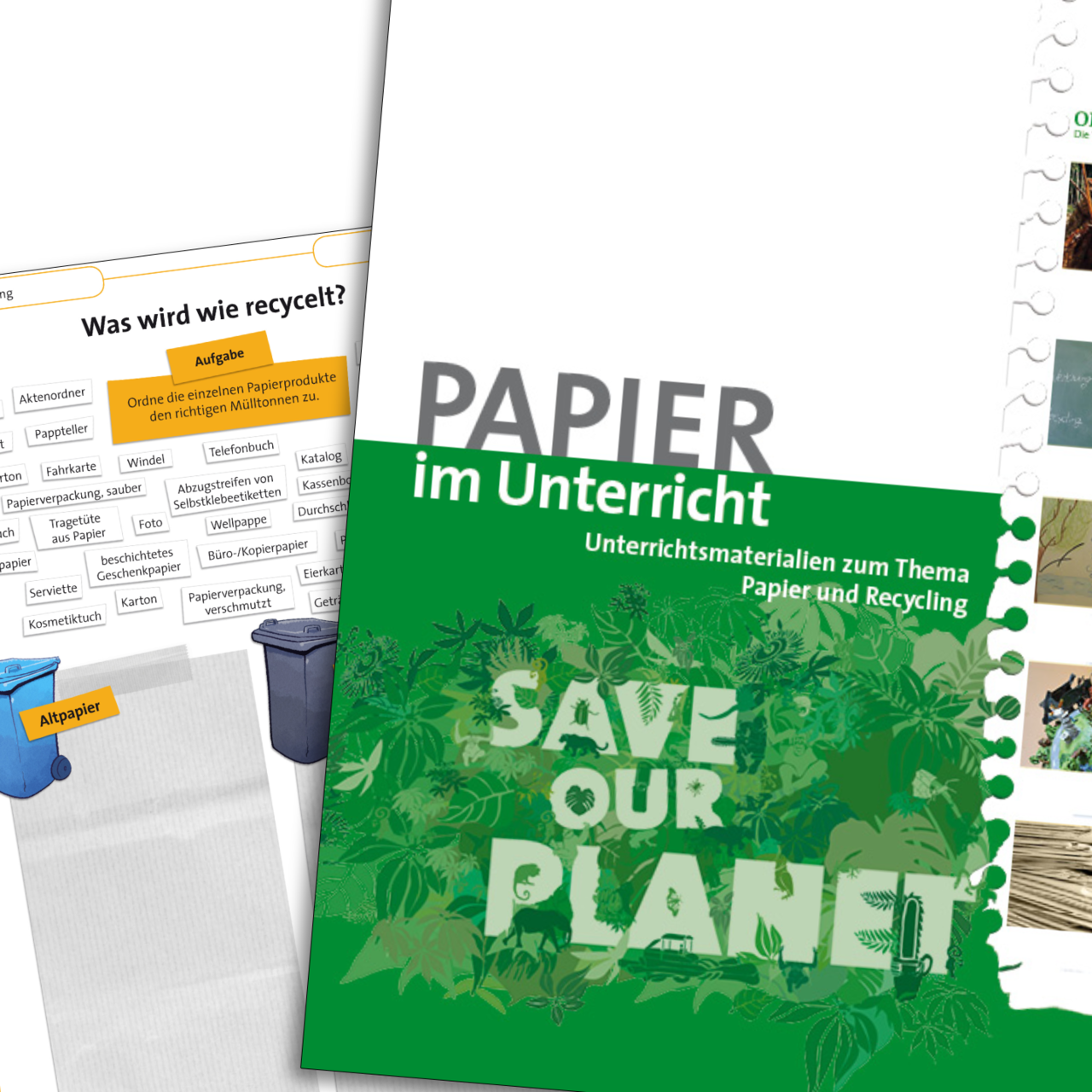 Unterrichtsmaterial Papier