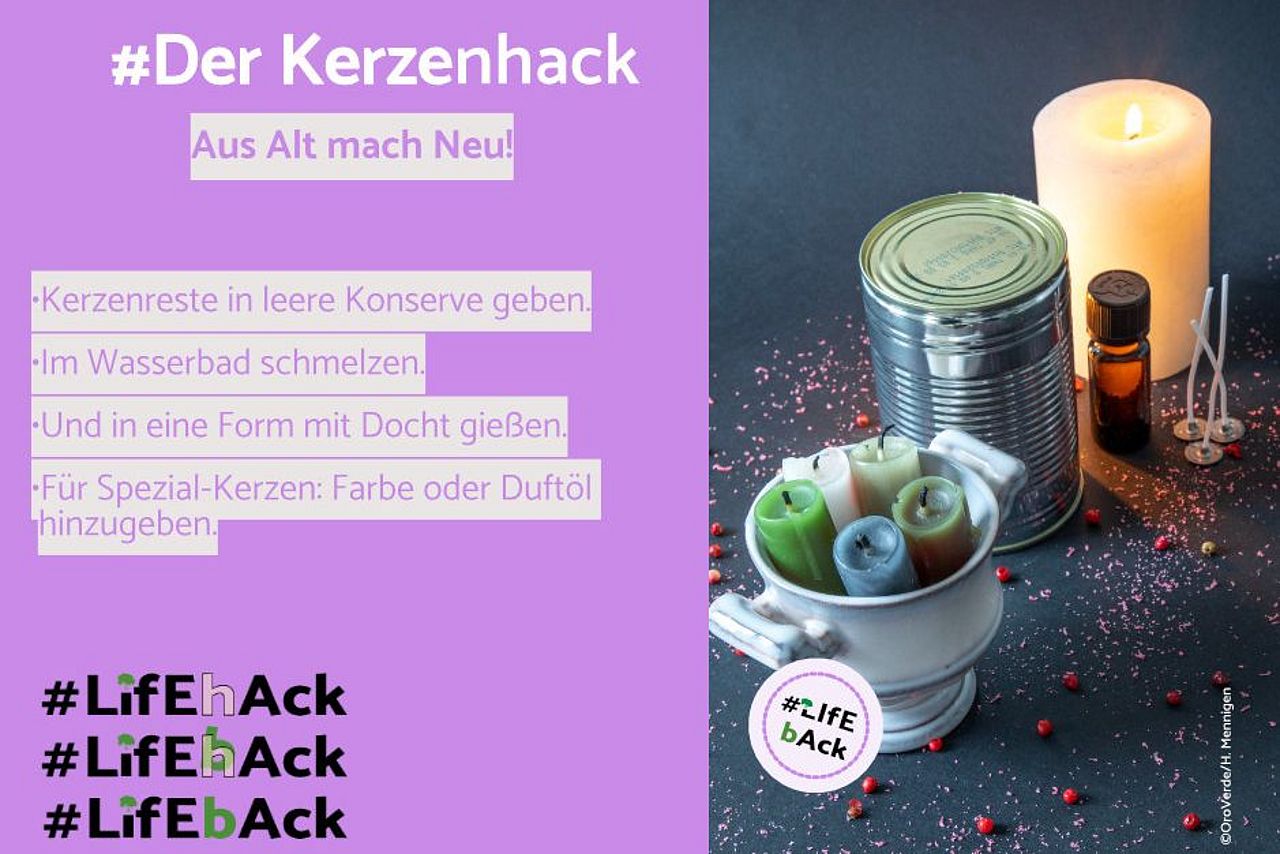 Lifehack Lifeback: Tipps für klimafreundlichen Alltag ©OroVerde Lifehack Lifeback: Tipps für klimafreundlichen Alltag ©OroVerde