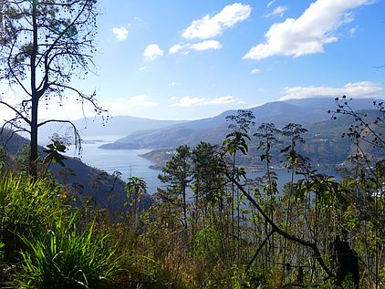Der Amatitlán-See liegt nahe der Hauptstadt Guatemala Stadt