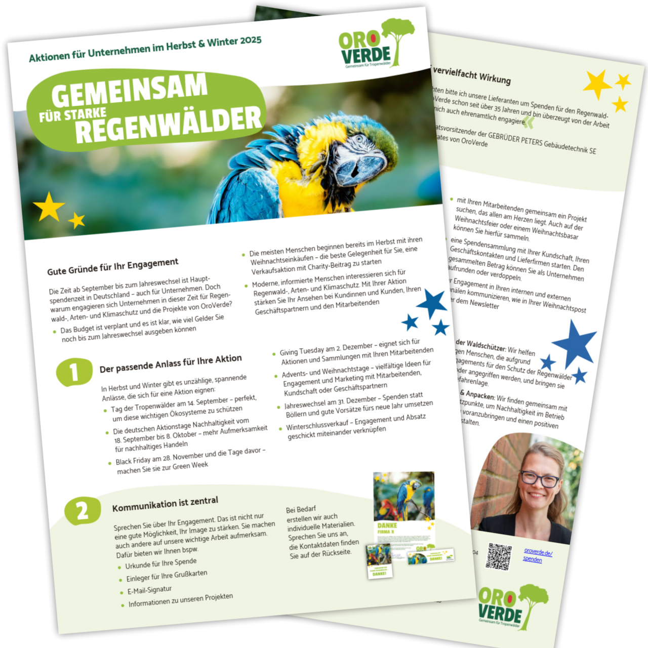 Vorschau Flyer zur Weihnachtsaktion für Unternehmen