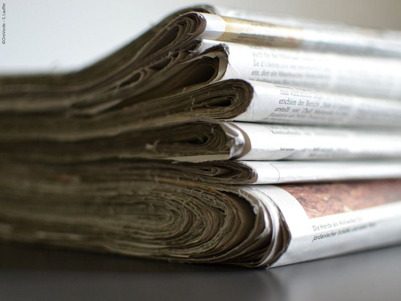 Papier sparen indem Sie Ihre Zeitung mit anderen teilen. ©OroVerde - S.Lauffer