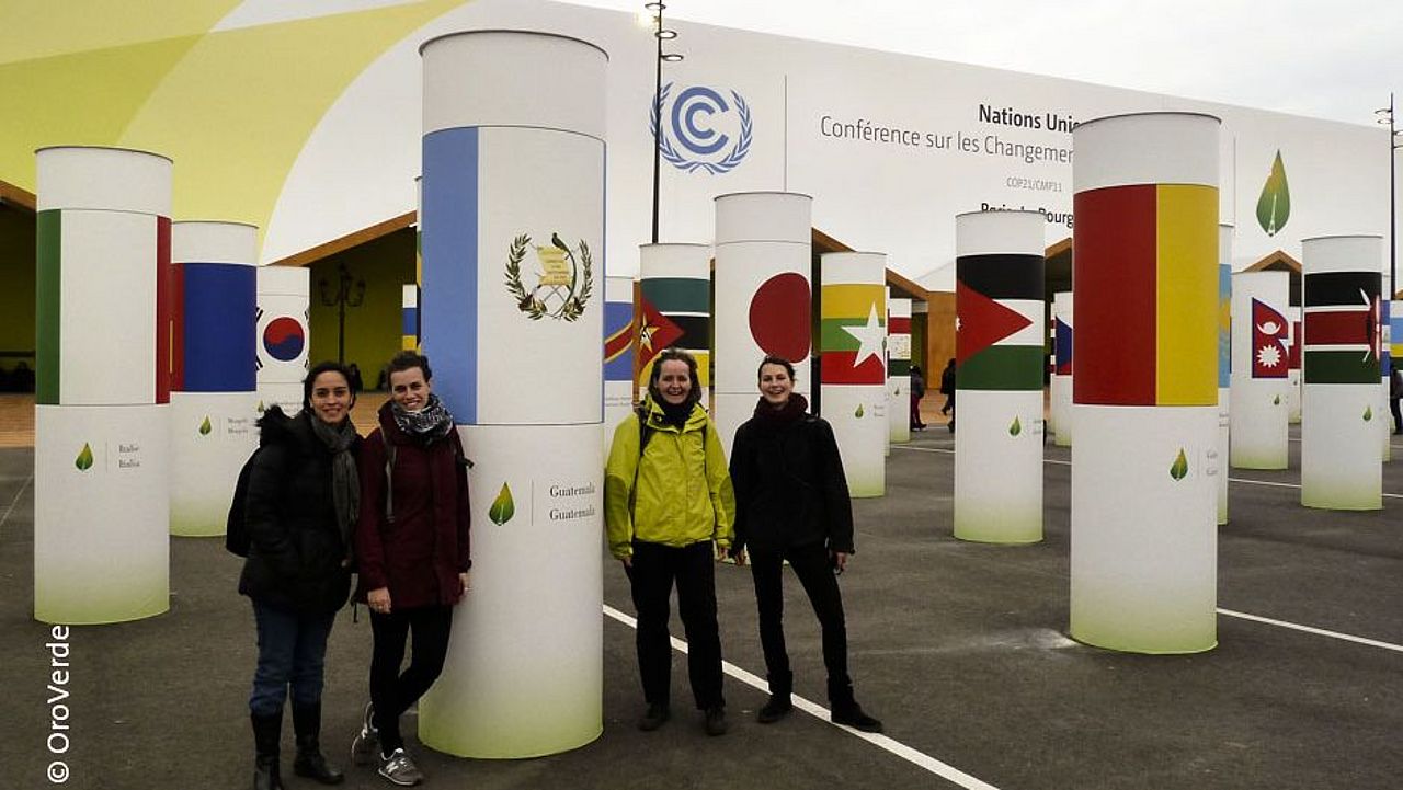 Wie hier auf der Klimakonferenz COP21 werden vielfältige Meinungen, Positionen und Partnerschaften immer wichtiger, um Lösungen für globale Probleme zu finden. ©OroVerde