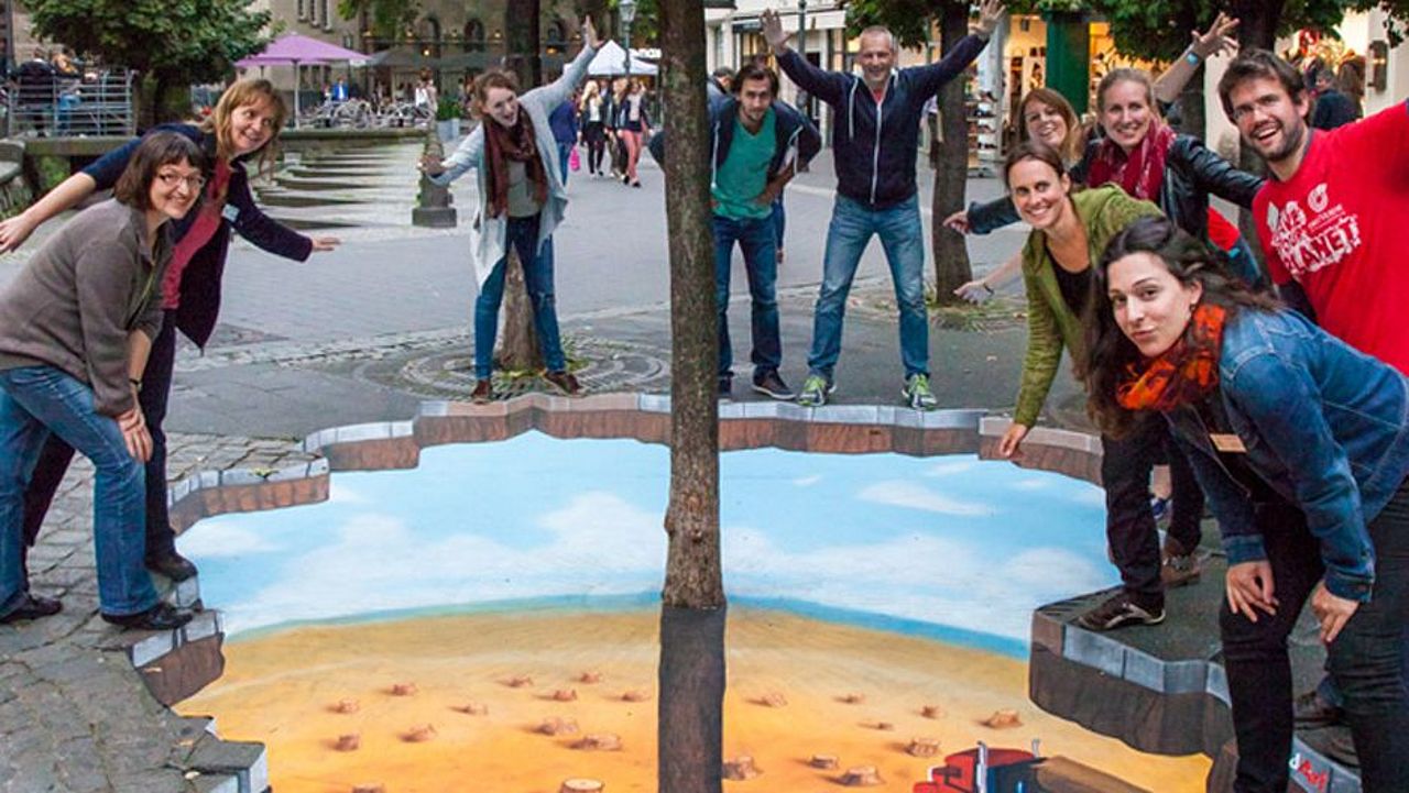Streetart-Aktion in Bonn
