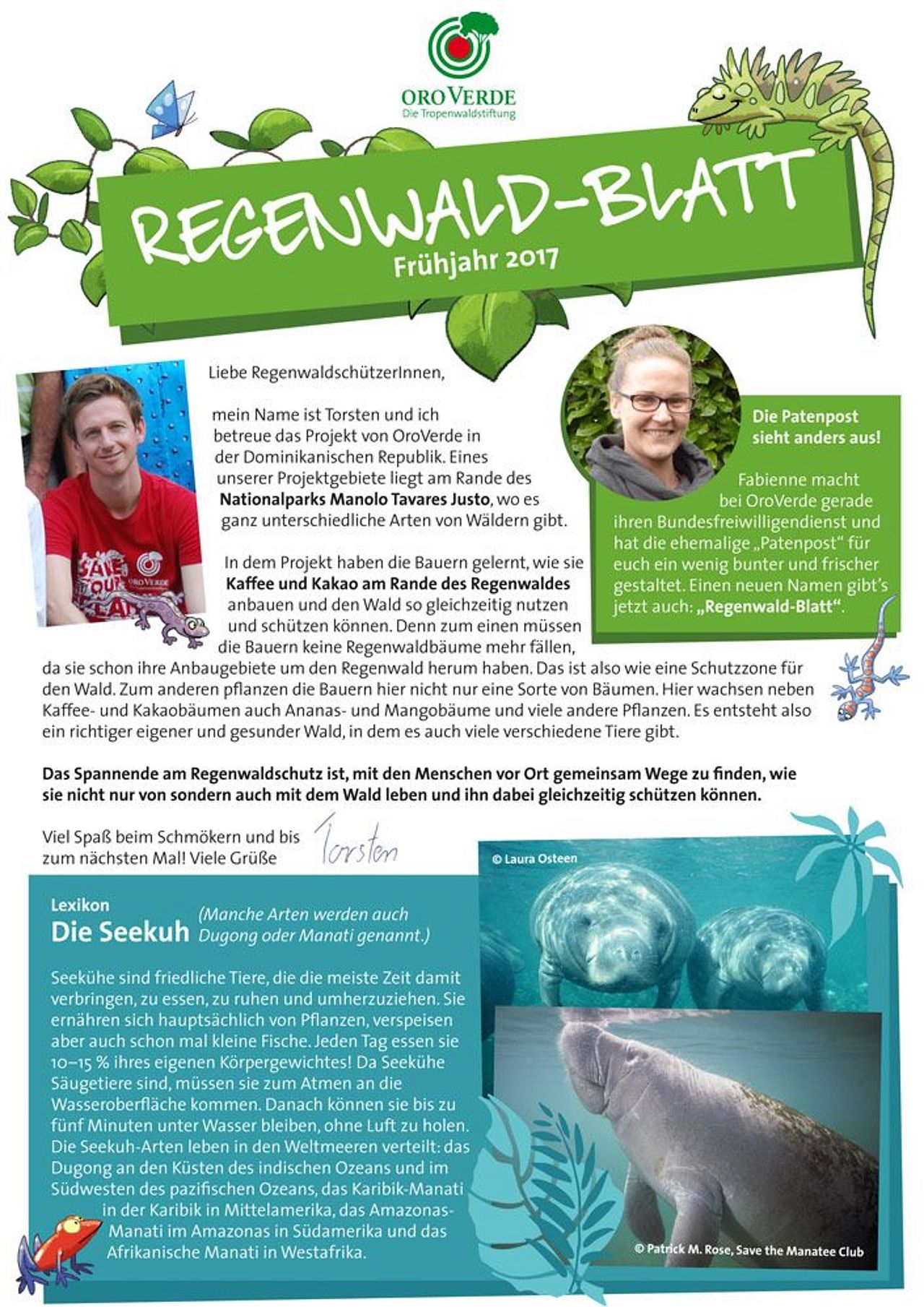 Das Regenwald-Blatt: Ausgabe Frühjahr 2017