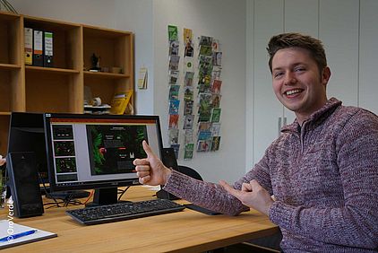 Auch Marcel, derzeit BFDler bei OroVerde, findet die Kampagne gut. ©OroVerde Auch Marcel, derzeit BFDler bei OroVerde, findet die Kampagne gut. ©OroVerde
