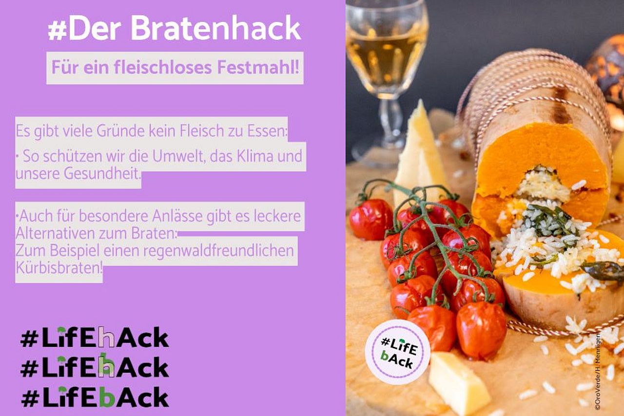 Lifehack Lifeback: Tipps für klimafreundlichen Alltag ©OroVerde Lifehack Lifeback: Tipps für klimafreundlichen Alltag ©OroVerde