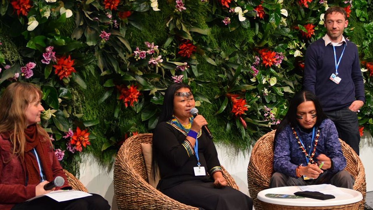Sarayaku bei der COP23 in Bonn ©OroVerde