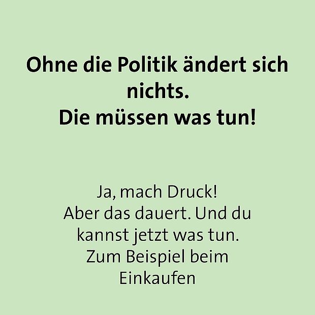 Buzzword-Bingo Karte 4: Ohne die Politik ändert sich gar nichts!