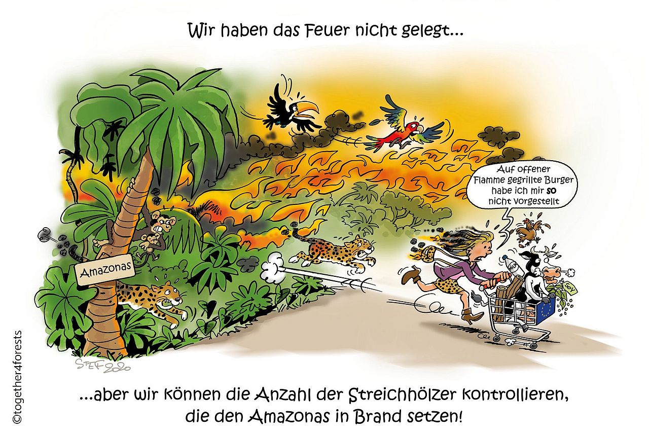 Comic zur Kampagne #together4forests ©#together4forests Bürger*innen haben abgestimmt – EU muss jetzt handeln! Comic zur Kampagne #together4forests ©#together4forests