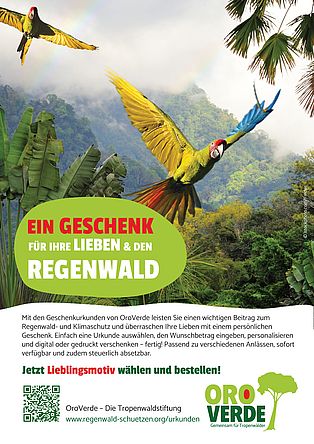 Freianzeige: Ein Geschenk für den Regenwald