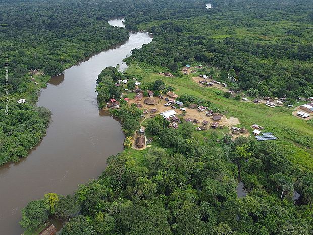 Das Dorf Tepu im Tropenwald von Suriname ©Conservation International Suriname