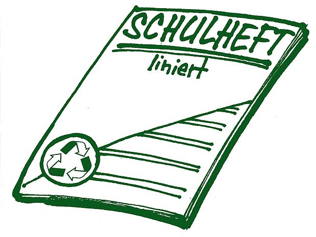 Schulhefte aus Recyclingpapier © Özis Comix Studio