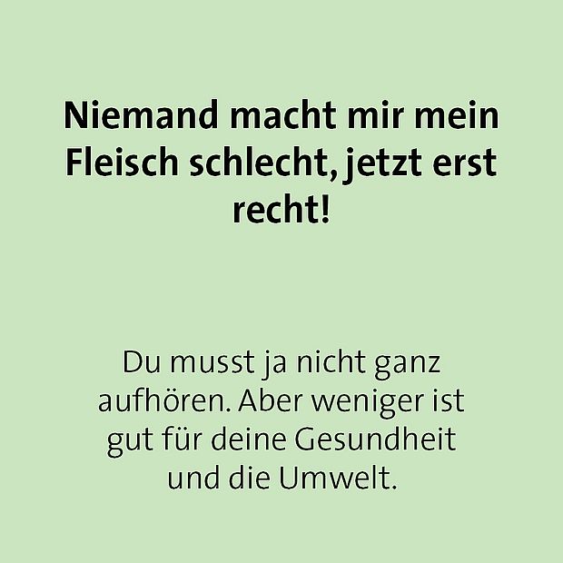 Bingo Karte 3: Niemand macht mir mein Fleisch schlecht