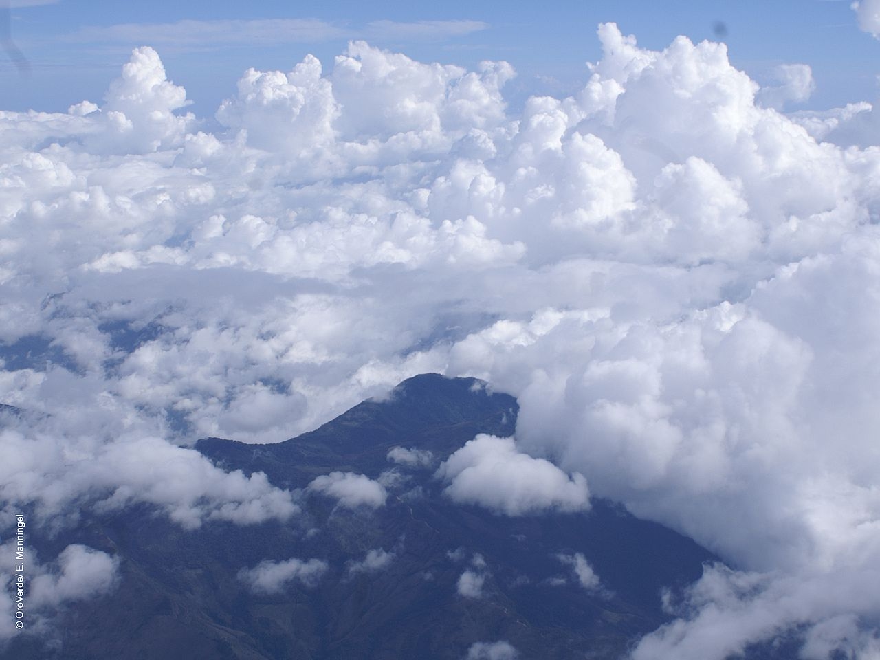 Regenwolken über dem Tropenwald ©E. Mannigel