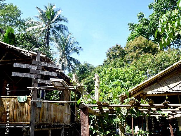 Ökotourismus Projekt in der Mayalabit Bucht auf der Insel Waigeo, Raja Ampat, Indonisien. Hier wird nachhaltiger Tourismus von OroVerde unterstützt ©K. Toepfer