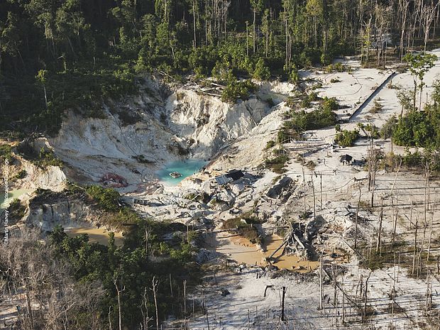 Umweltzerstörung durch den Abbau von Rohstoffen könnte durch das Freihandelsabkommen angekurbelt werden. ©Martin Harvey 