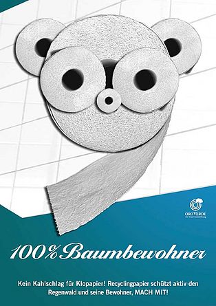 100% Baumbewohner Idee von Tom Herion, Akademie Ecosign Köln ©OroVerde
