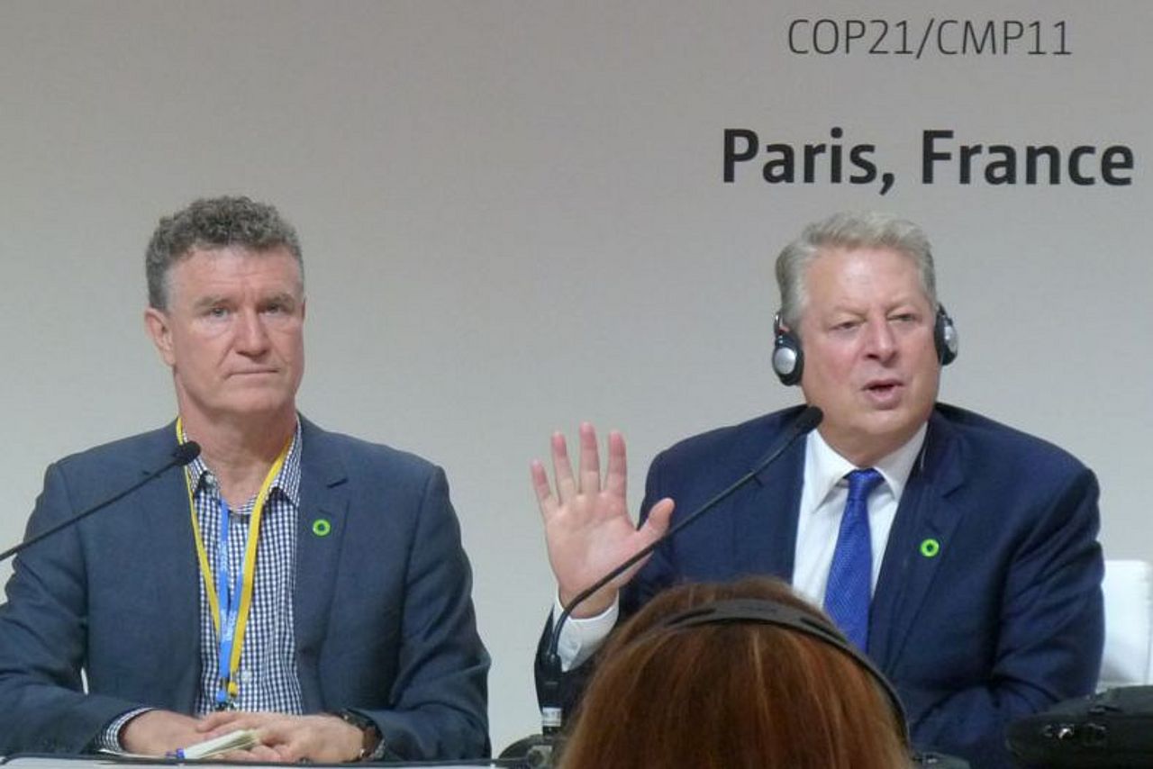 Al Gore war bei der COP21 auch dabei