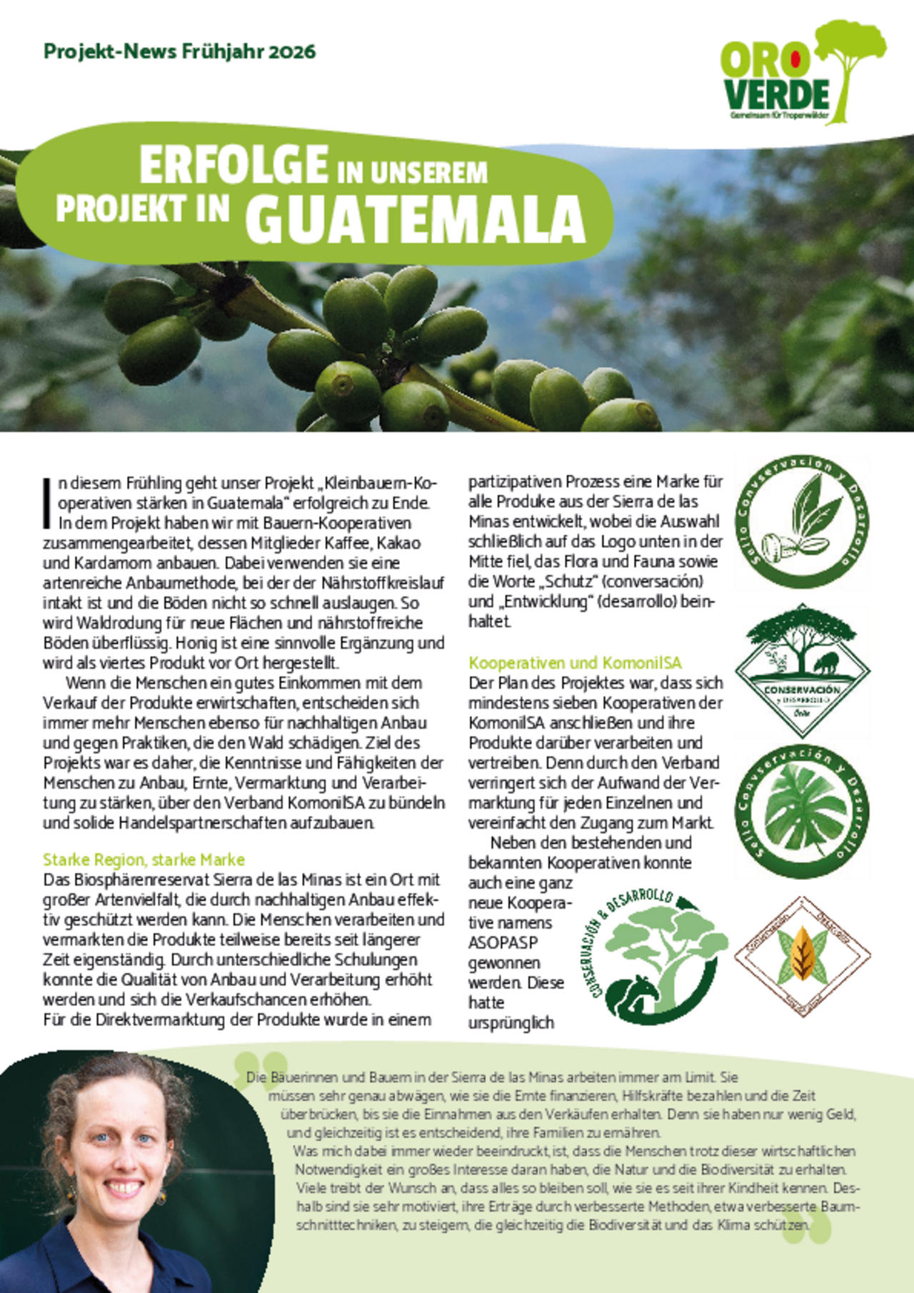 Fortschrittsbericht Guatemala Kleinbauern-Kooperativen stärken 2026