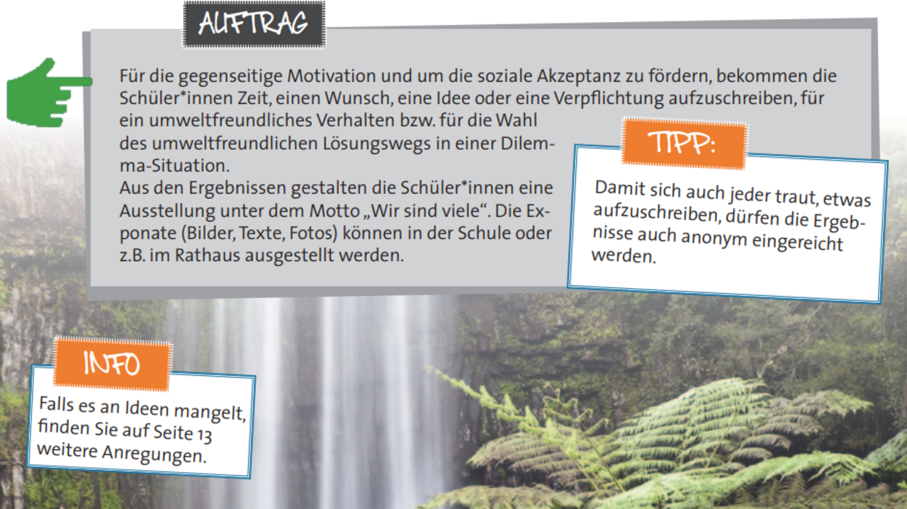 Zum Abschluss der Projektwoche Dilemmata können die Jugendlichen in einer Ausstellung das Gelernte präsentieren