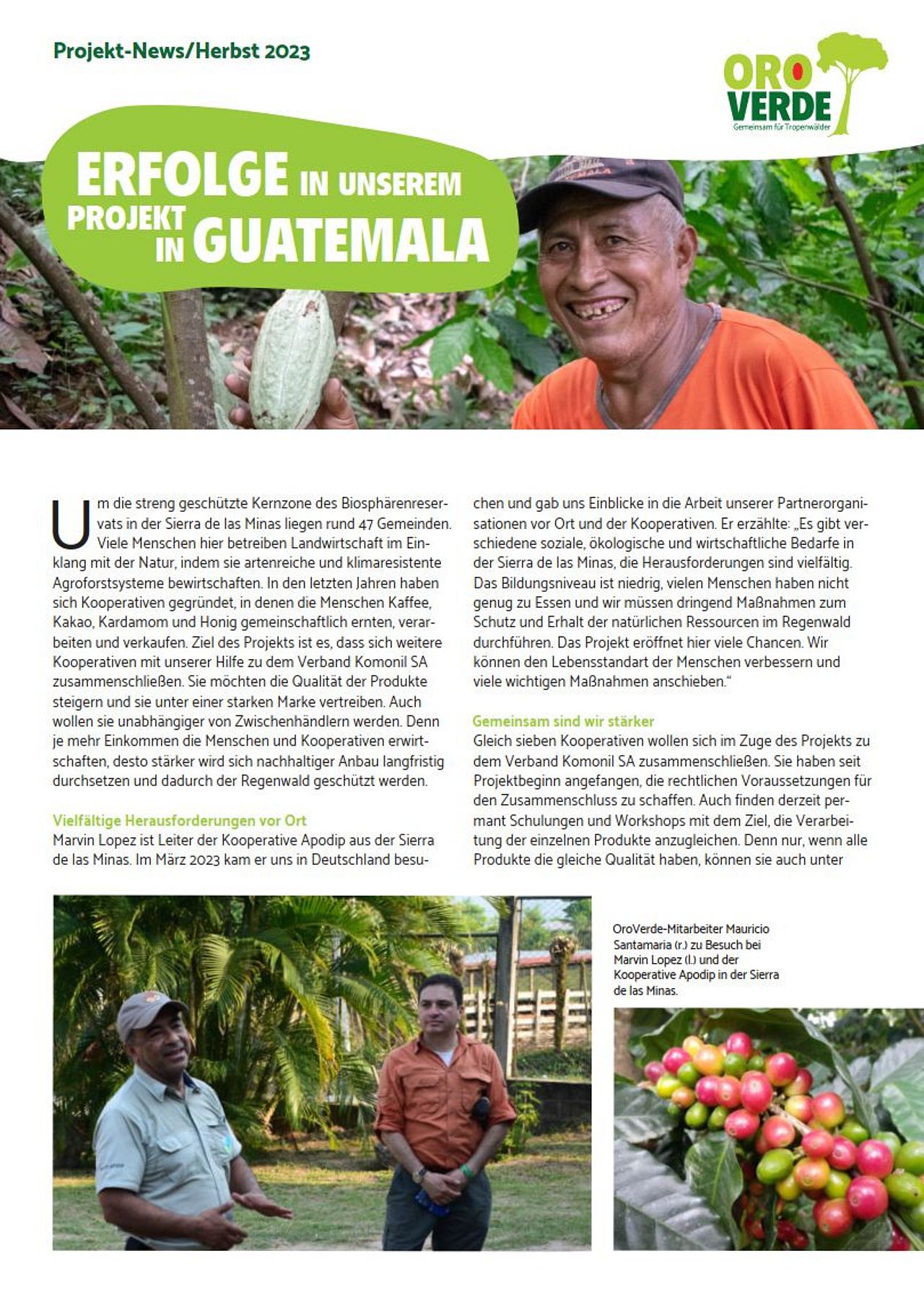 Fortschrittsbericht Guatemala 2023