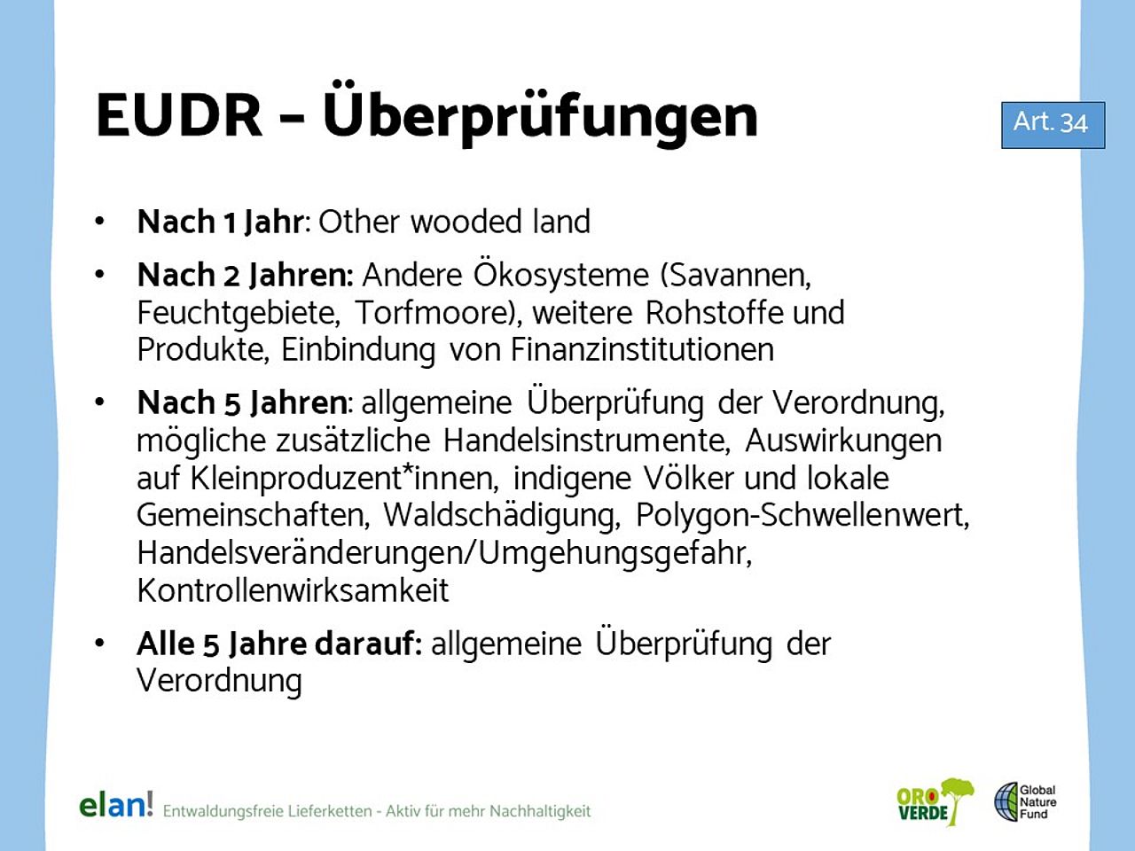 EUDR Überprüfungen