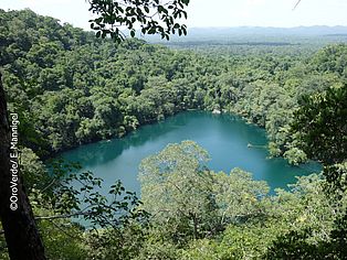 Landschaft der Lacandonen in Guatemala