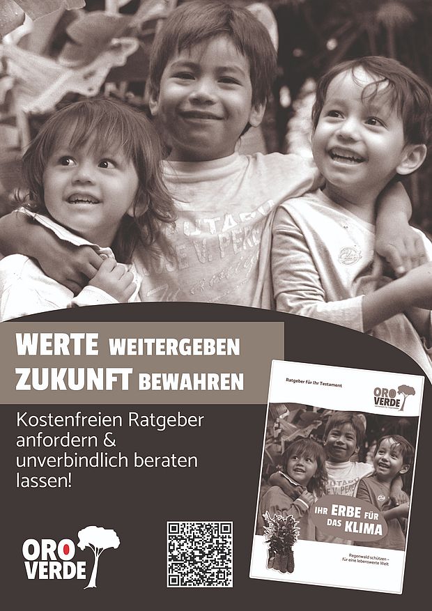 Werte weitergeben, Zukunft bewahren in schwarz-weißberg