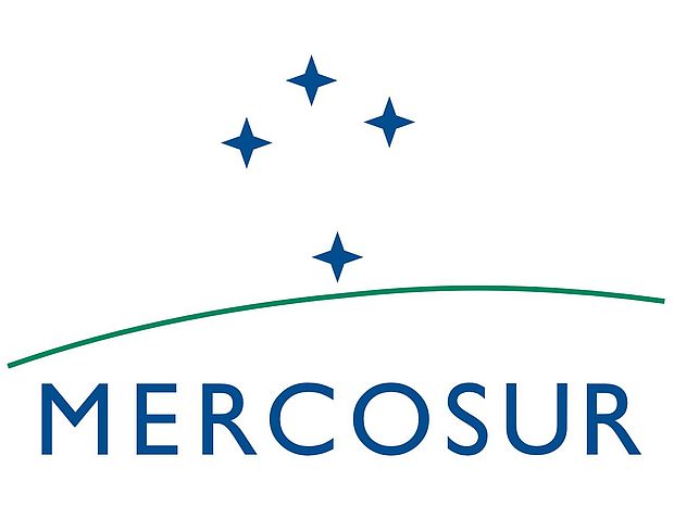Flagge Mercosur Handelsgemeinschaft