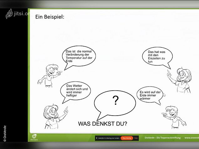 Screenshot Beispiel für ein "Concept Cartoon" Screenshot Beispiel für ein "Concept Cartoon"