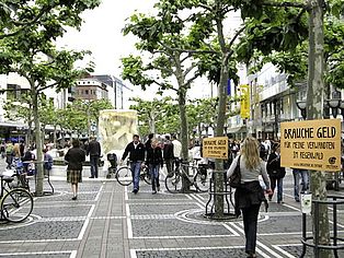 Dregenehmigung des Ordnungsamtes für Clips in der Stadt © OroVerde