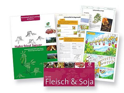 Kostenloser Download: Arbeitsblätter Fleisch und Soja