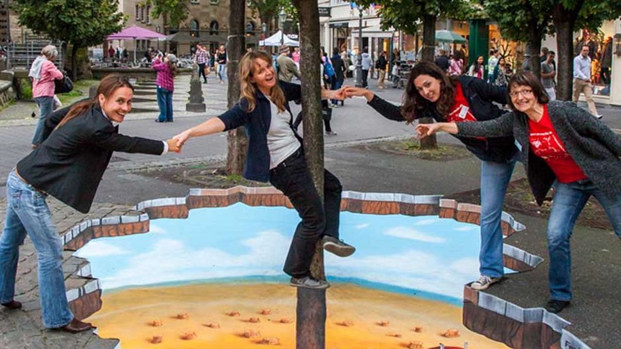 Aufmerksamkeit für Regenwaldschutz durch Streetart ©OroVerde 