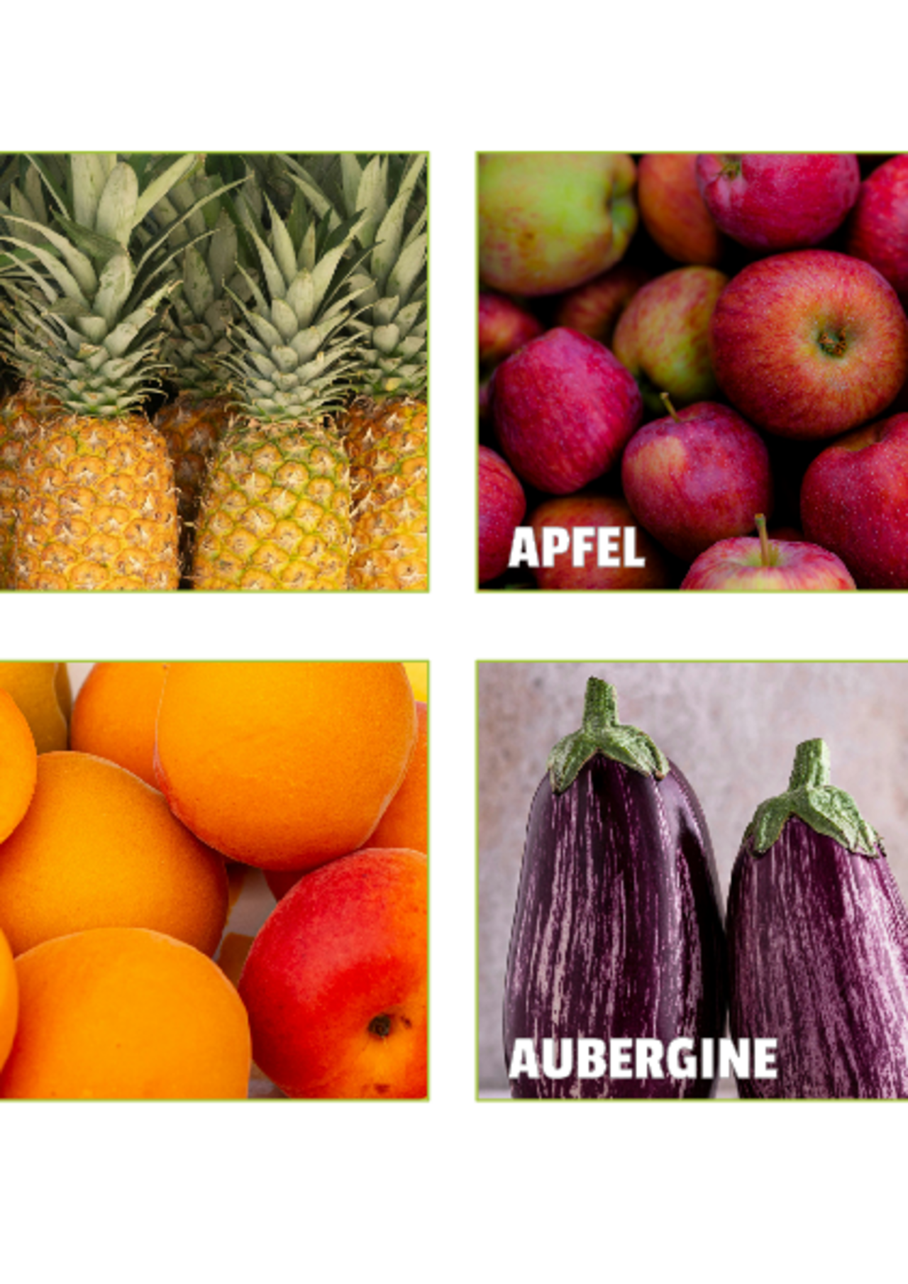 Lehrkraftinfo Memory Obst und Gemüse