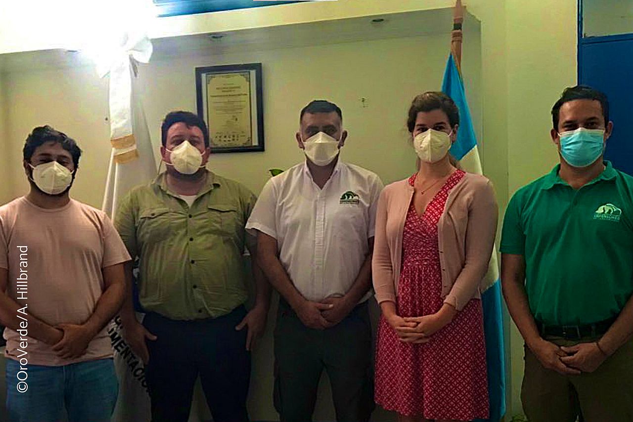 Treffen mit Elmer Oliva Pacheco, dem stellvertretenden Agrarminister (3.v.l.) von Guatemala.