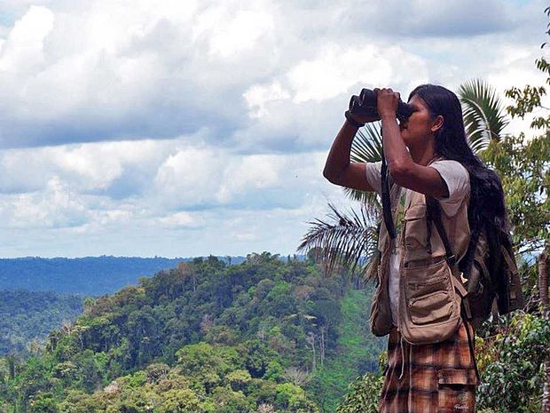 "Waldwächter" der Kichwa-Indigenen helfen als Ranger beim Schutz ihres Regenwaldgebiets. ©Sarayaku