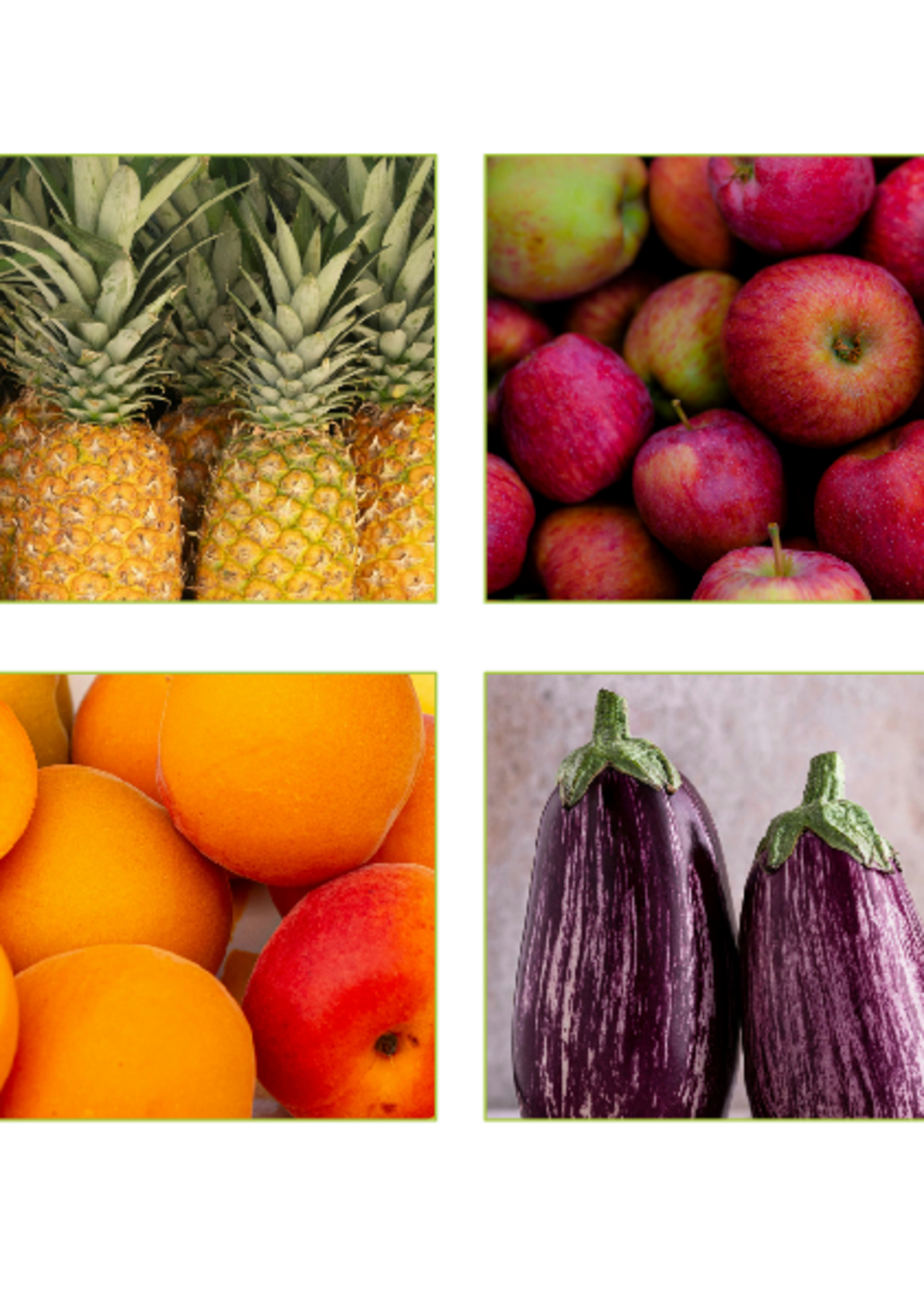 Bildkarten Obst und Gemüse