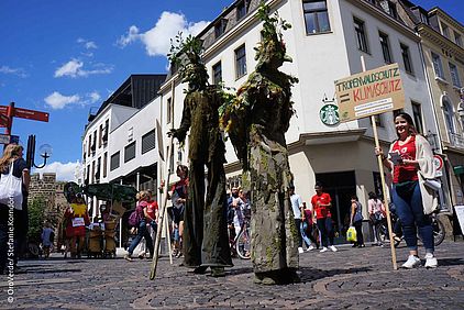 Stelzenläufer Pantao Bonner Innenstadt©OroVerde