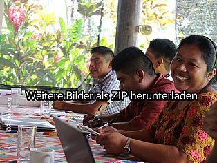 Gemeinde beim Workshop, Guatemala 